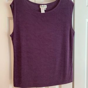 Coldwater Creek liquid knit  purple tank